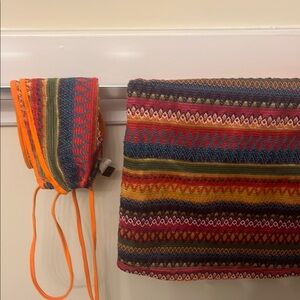 Colorful Knit Skirt and Top Set